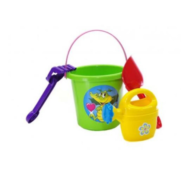 Ігровий набір для пісочниці №1 013555 з відерцем Салатовий