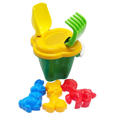 Набір для пісочниці "Дзвіночок №1" 0978 відерце лопатка граблі Зелений