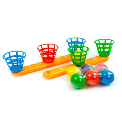Іграшка для вулиці баскетбол 15142 6 мячиків в наборі