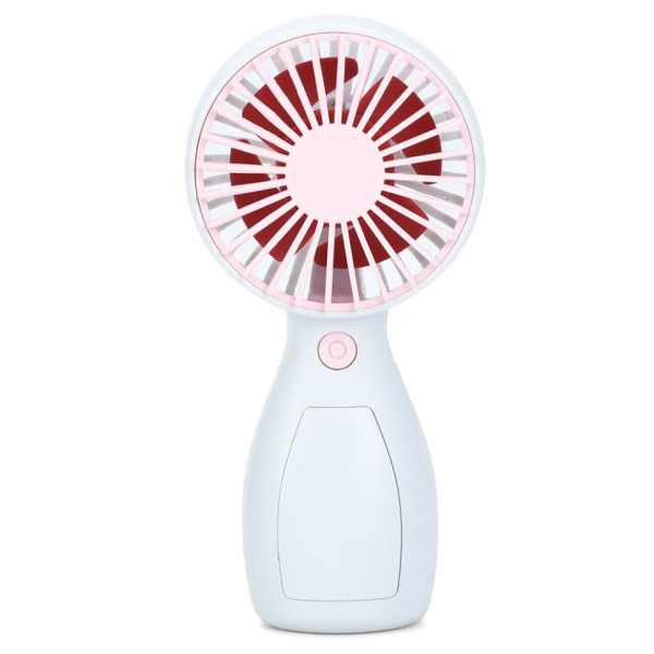 Портативний ручний вентилятор MK 5663-1(Pink) 13 см акумулятор USB зарядне