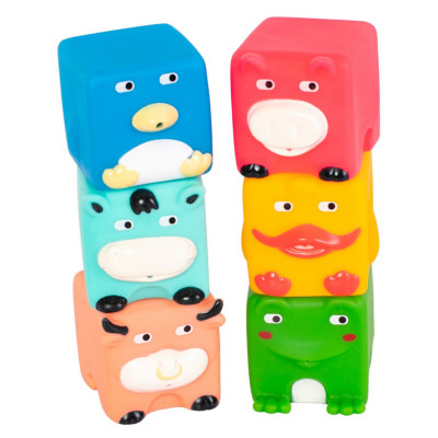 Дитячий набір для купання "Кубики-звірята" 9050_набір_з_качечкою