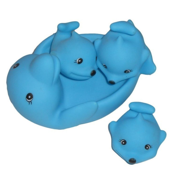 Іграшка для купання пищалка 522-3-4 в сітці Дельфін Іграшка для купання пищалка 522-3-4 в сітці Дельфін