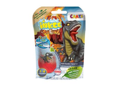 Ароматна бомбочка для ванни з іграшкою "ДИНОЗАВРИ" Inkee 35597