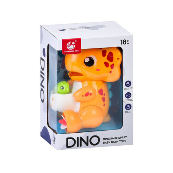 Дитяча іграшка для купання "Динозаврик" 9928-9929(Orange) 21 см водоспад присоски Дитяча іграшка для купання "Динозаврик" 9928-9929(Orange) 21 см водоспад присоски