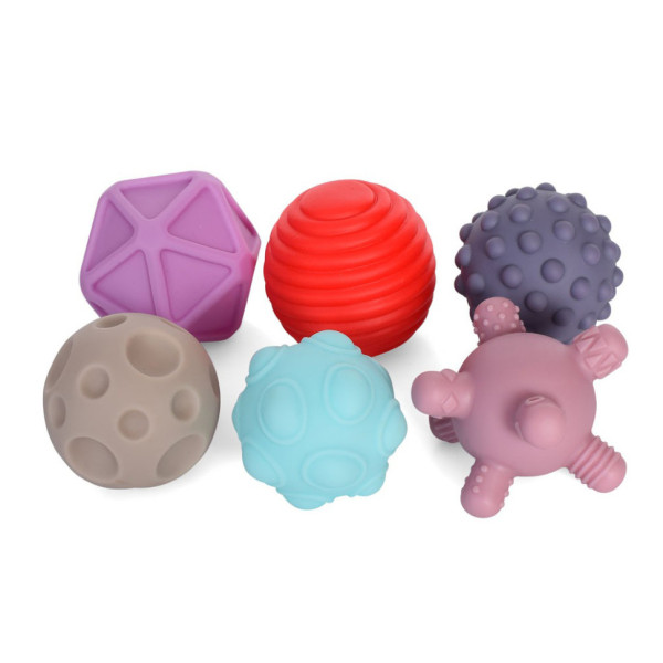 Іграшка для купання 1051-1052-2 мячиків 6 шт бризкалка з присоскою