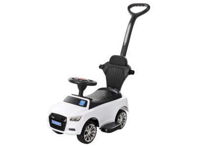 Дитяча каталка-толокар M 3503A-1 Білий з батьківською ручкою