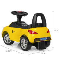 Каталка-толокар Bambi M 3147C-6 Жовтий музичний Каталка-толокар Bambi M 3147C-6 Жовтий музичний