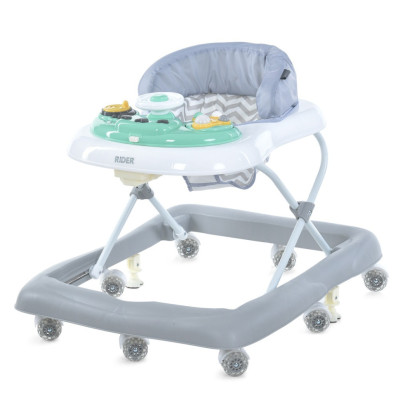 Ходунки дитячі RIDER ME 1185 Grey світлові та звукові ефекти Ходунки дитячі RIDER ME 1185 Grey світлові та звукові ефекти