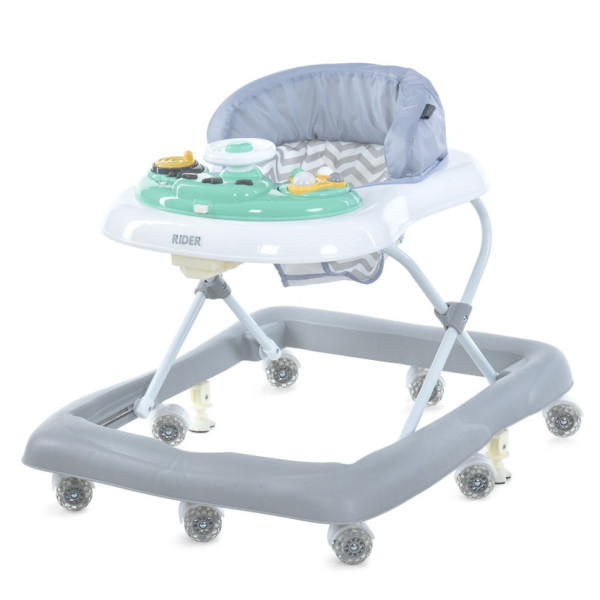 Ходунки дитячі RIDER ME 1185 Grey світлові та звукові ефекти Ходунки дитячі RIDER ME 1185 Grey світлові та звукові ефекти