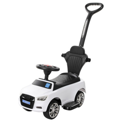 Дитяча каталка-толокар M 3503A-1 Білий з батьківською ручкою