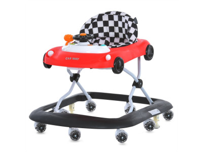 Дитячі ходунки Car way ME 1216 Red-Black музика світло Дитячі ходунки Car way ME 1216 Red-Black музика світло
