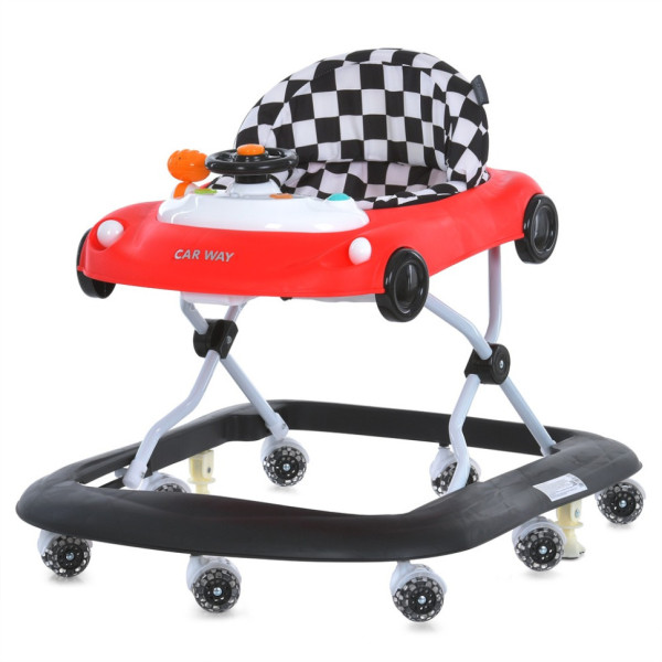 Дитячі ходунки Car way ME 1216 Red-Black музика світло Дитячі ходунки Car way ME 1216 Red-Black музика світло