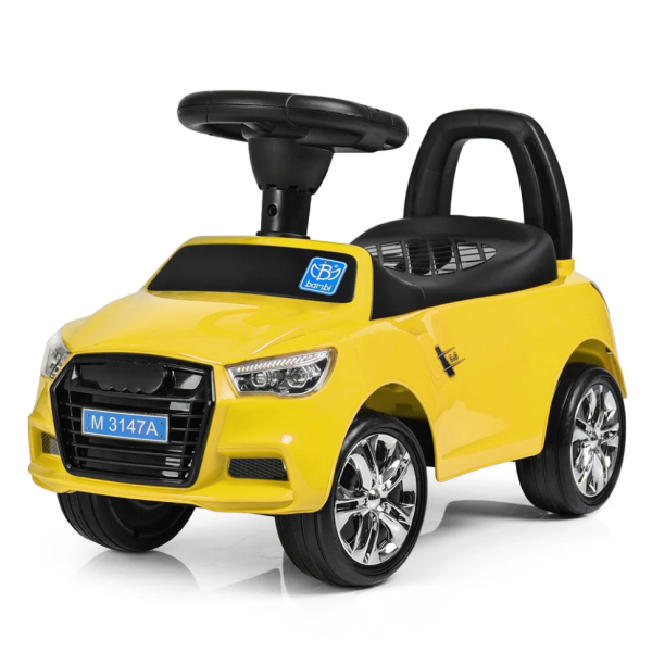 Каталка-толокар Bambi M 3147A-6 Жовтий музичний Каталка-толокар Bambi M 3147A-6 Жовтий музичний