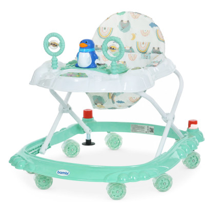 Дитячі Ходунки M 3168-1(Turquoise) музичні та світлові ефекти зі стопором Дитячі Ходунки M 3168-1(Turquoise) музичні та світлові ефекти зі стопором