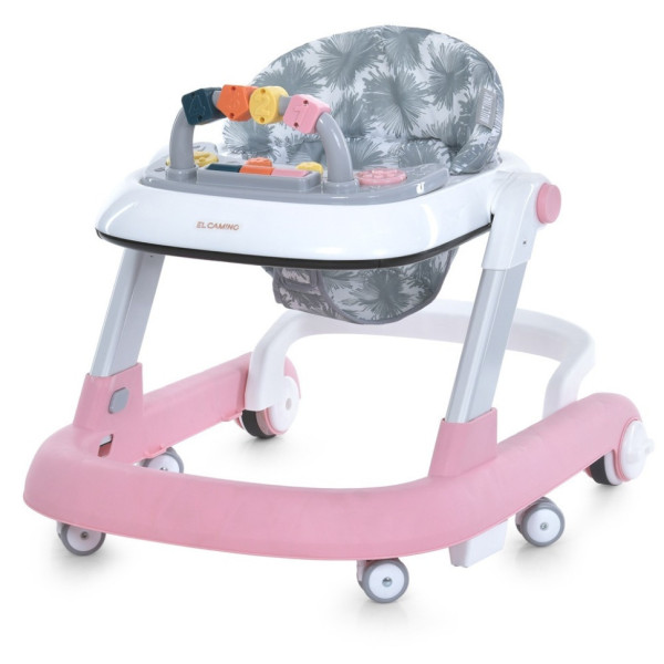 Ходунки дитячі MULTIWAY ME 1163 Pink з брязкальцем Ходунки дитячі MULTIWAY ME 1163 Pink з брязкальцем
