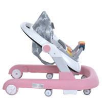Ходунки дитячі MULTIWAY ME 1163 Pink з брязкальцем Ходунки дитячі MULTIWAY ME 1163 Pink з брязкальцем