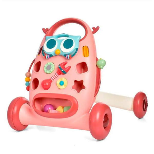 Дитяча каталка-ходунки "Пташка" K5(Pink) рухомі деталі Дитяча каталка-ходунки "Пташка" K5(Pink) рухомі деталі