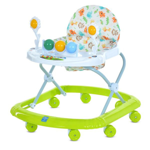 Дитячі Ходунки M 5033-1(Green) з музикою колеса 8 шт