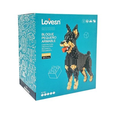 Піксельний конструктор "Доберман" DM3046 пластиковий 957 деталей