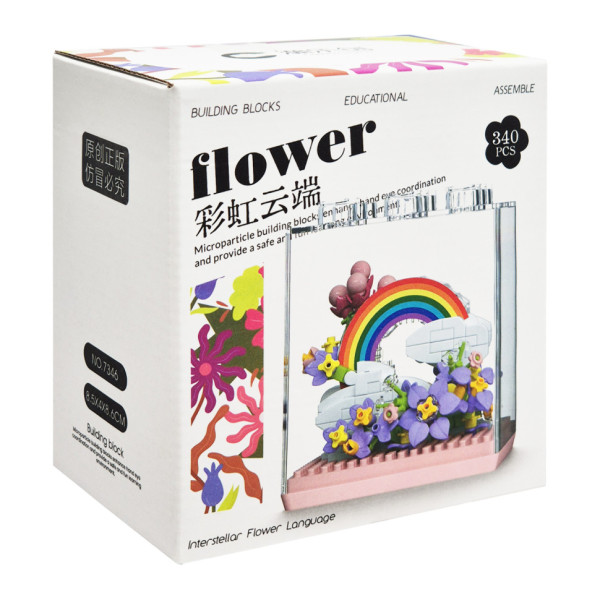 Дитячий Конструктор Flower Language 7346 у колбі 340 деталей Дитячий Конструктор Flower Language 7346 у колбі 340 деталей