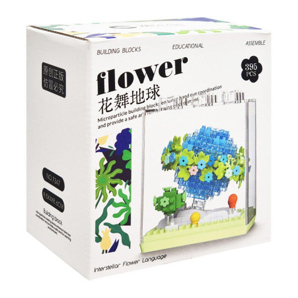 Дитячий Конструктор Flower Language 7347 у колбі 395 деталей Дитячий Конструктор Flower Language 7347 у колбі 395 деталей