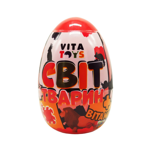 Конструктор у яйці "Світ Тварин" Vita Toys VTK 0069 100 деталей Конструктор у яйці "Світ Тварин" Vita Toys VTK 0069 100 деталей