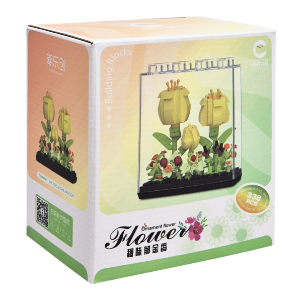 Дитячий Конструктор Ornament Flower 7375 у колбі 338 деталей Дитячий Конструктор Ornament Flower 7375 у колбі 338 деталей