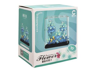 Дитячий Конструктор Ornament Flower 7377 у колбі 343 деталі