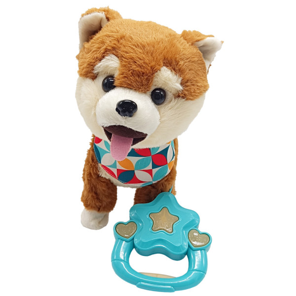 Дитяча інтерактивна іграшка "Собака" M 5841 I UA(Brown) музика ходить рухає хвостом