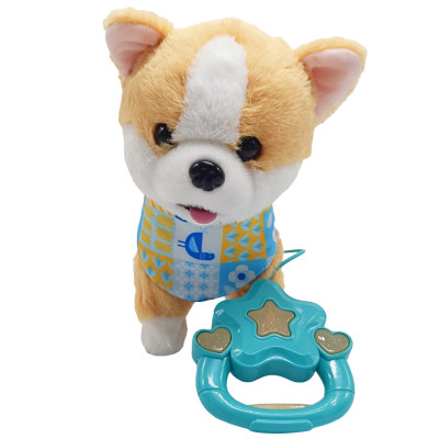 Дитяча інтерактивна іграшка "Собака" M 5841 I UA(Orange) музика ходить рухає хвостом