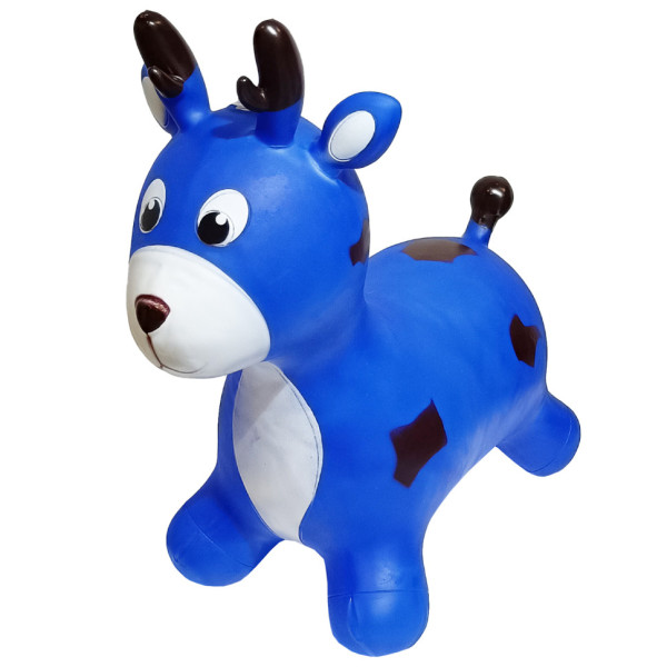 Дитяча іграшка-стрибун "Олень" RB2519 музика світло Синій