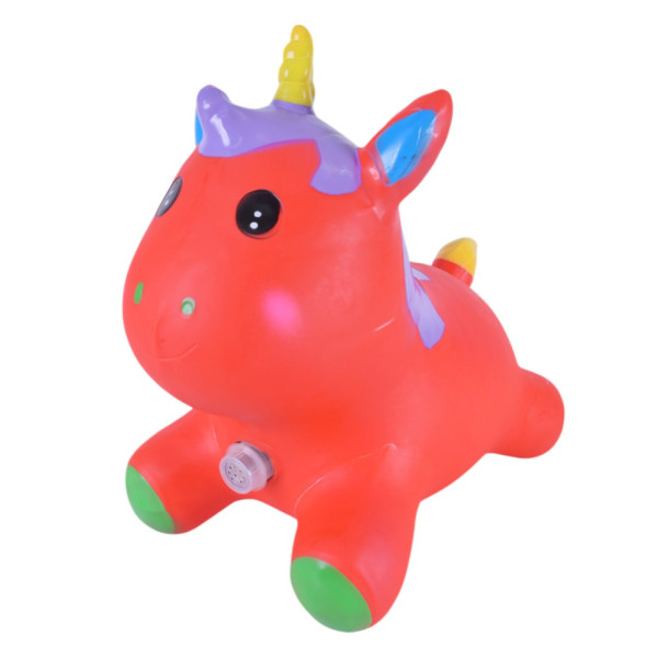 Дитяча іграшка-стрибун "Єдиноріг" RB2520 музика світло Червоний Дитяча іграшка-стрибун "Єдиноріг" RB2520 музика світло Червоний