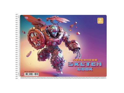 Альбом для малювання PB-SC-020-8510-3 спіраль 20 аркушів