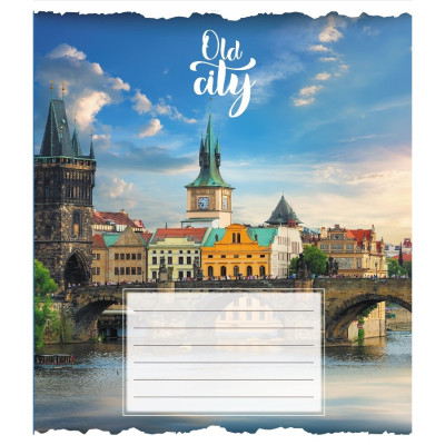 Зошит загальний "Старе місто" 096-630039K-5 в клітинку 96 аркушів