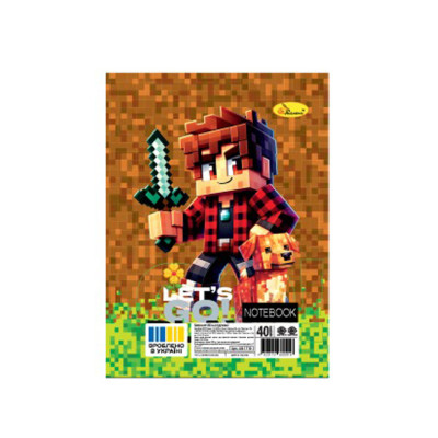 Блокнот А6 АП-1710-8 40 аркушів пружина збоку