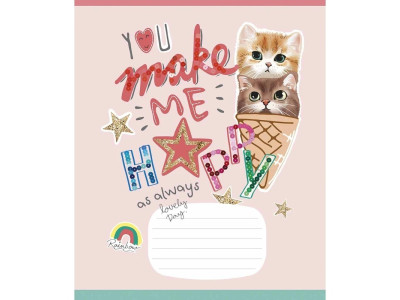 Зошит учнівський "I love you" 012-3295L-3 в лінію 12 аркушів Зошит учнівський "I love you" 012-3295L-3 в лінію 12 аркушів
