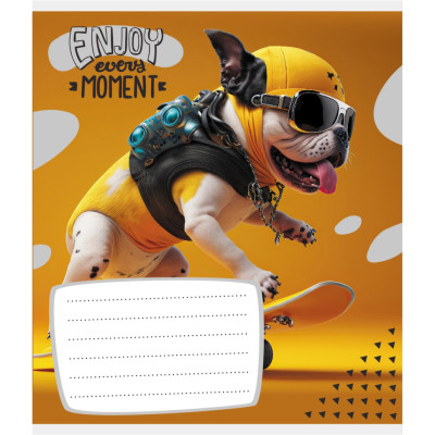 Зошит учнівський "Лови момент" 012-500240K-2 в клітинку 12 аркушів