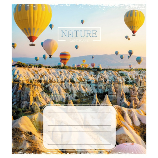 Зошит учнівський "Краєвид" 036-570106K-3 в клітинку 36 аркушів