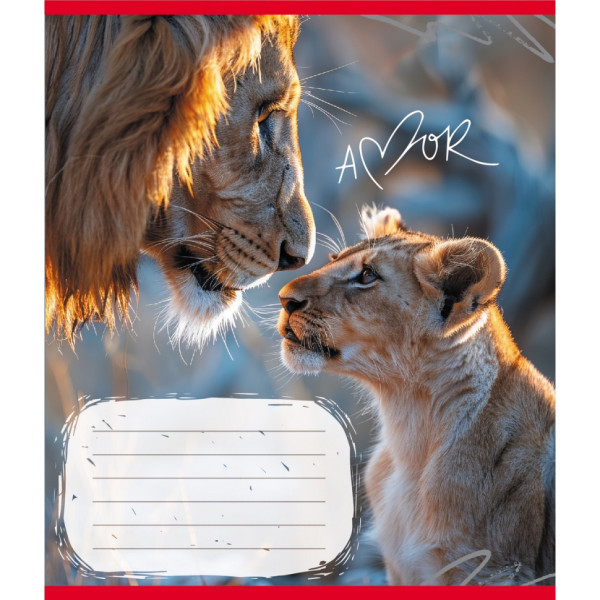 Зошит учнівський "Тварини" 012-500394K-5 в клітинку 12 аркушів (959050)