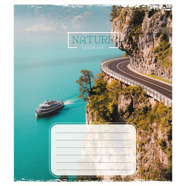 Зошит учнівський "Краєвид" 036-570106K-5 в клітинку 36 аркушів