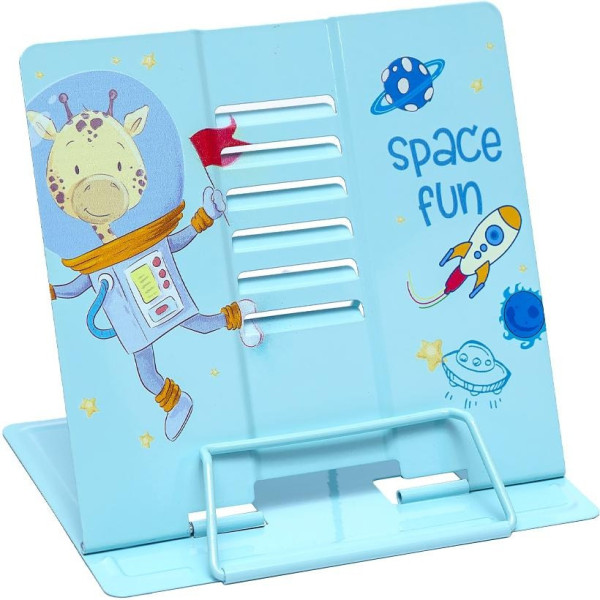 Підставка для книг "Space Fun" LTS-8207(Blue) металева