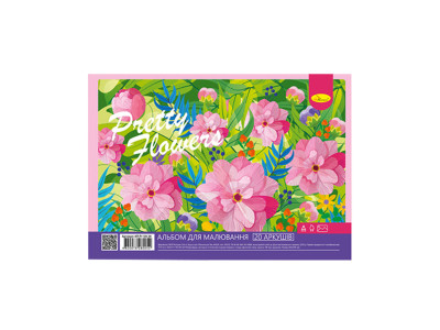 Альбом для малювання АП-0308 20 аркушів 100 г/м2 Pretty flowers