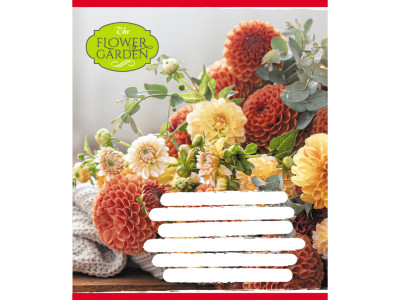 Зошит для школярів "The Flower Garden" 024-590552K-4 у клітинку 24 аркуші