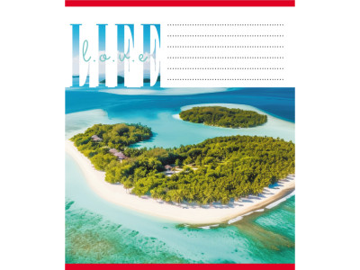 Зошит загальний "Люблю життя" 060-959062L-5 в лінію 60 аркушів