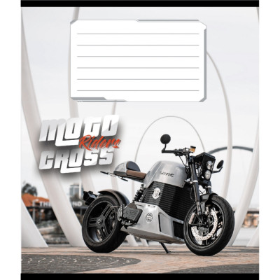 Зошит загальний "Мото" 048-600216L-1 в лінію 48 аркушів