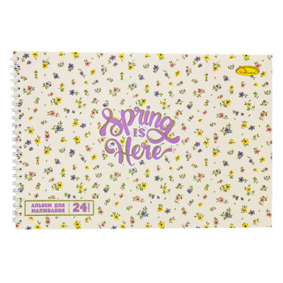 Альбом для малювання A4 АП-0306-6 24 аркуші пружина збоку