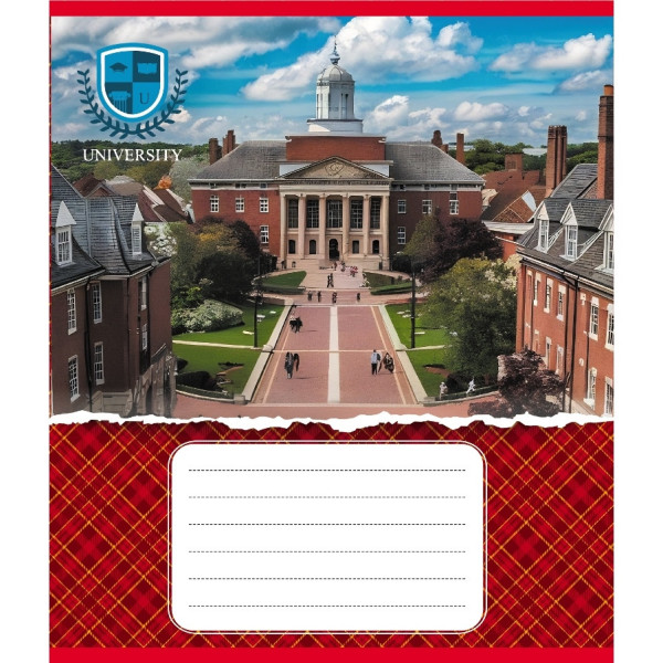 Зошит загальний "Університети" 048-590258K-2 в клітинку 48 аркушів