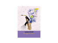 Щоденник для музичної школи "A saxophone with flowers" АП-0104-11 В5 на скобі