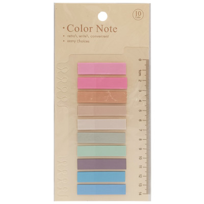 Закладка з лінійкою 2 в 1 "stick Notes" Р80-1 різнокольорові Закладка з лінійкою 2 в 1 "stick Notes" Р80-1 різнокольорові