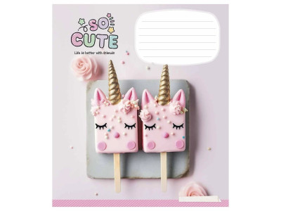 Зошит учнівський "Cute things" 024-3359L-4 в лінію 24 аркушів Зошит учнівський "Cute things" 024-3359L-4 в лінію 24 аркушів